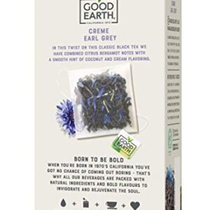 Good Earth Sensorial Blend All Natural Crème Earl Grey Black Tea, 15 Count (Pack of 5)