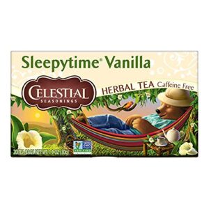 celestial seasonings herbal tea, sleepytime vanilla , 20 count