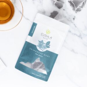 Taiwanese GABA Oolong Tea Bags - Delicious Fresh Packed Gaba Oolong Relaxing Tea. Gabba Wu Long Tea. Approx. 40 Cups