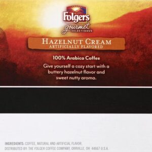 Folgers Toasty Hazelnut Flavored Coffee, 12 Keurig K-Cup Pods