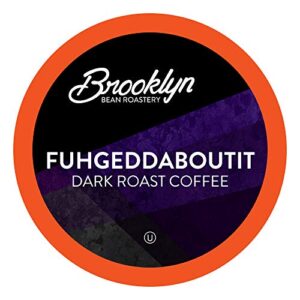 brooklyn beans fuhgeddaboutit coffee single-cup coffee for keurig k-cup brewers, 40 count