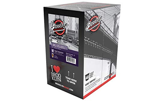 Brooklyn Beans Fuhgeddaboutit Coffee Single-cup coffee for Keurig K-Cup Brewers, 40 Count