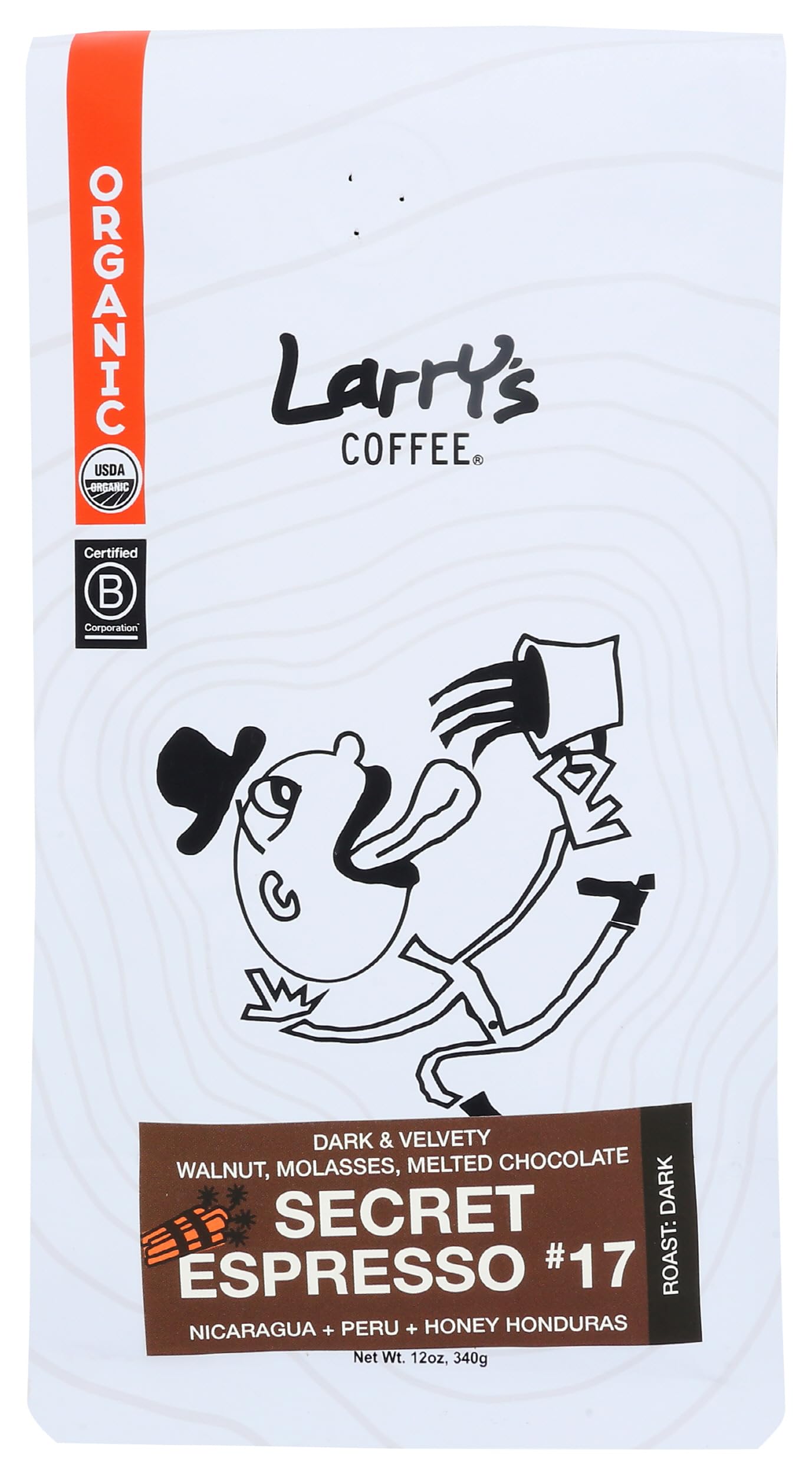 Larry's Beans, Coffee Espresso 17 Organic, 12 Ounce (Packaging May Vary)