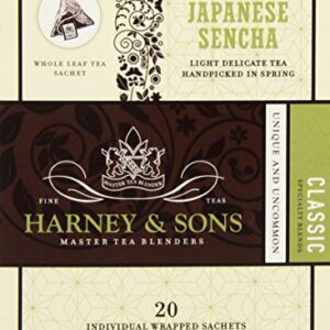 Harney & Sons Green Tea, Japanese Sencha, 20 Count (Pack of 1)