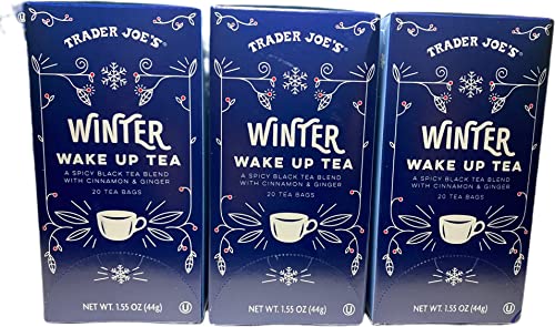 Trader Joe's Winter Wake Up Tea 20 Count (Pack of 3)