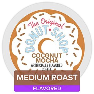 the original donut shop coffee,medium roast pods coconut mocha, 4.1 ounce, 12 count