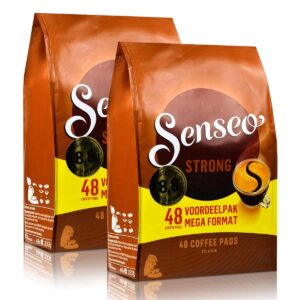 senseo dark roast, strong, two pack, 2 x 48 coffee pods