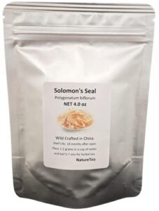 solomon's seal - polygonatum biflorum dried root slice from nature tea (4 oz)