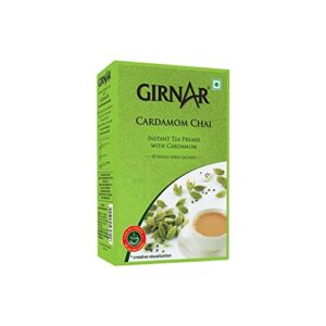 girnar instant chai/tea premix with cardamom, 10 sachet pack