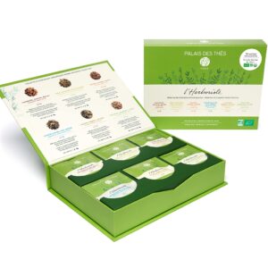 Palais des Thés - Organic L'Herboriste Set - Selection of 36 Count Premium Herbal Tea Biodegradable Bags Box