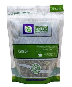 nuestra salud - cedron leaf tea - herbal tea - leaves - 30g / 1.052oz zip-lock bag - 100% natural herb leaves