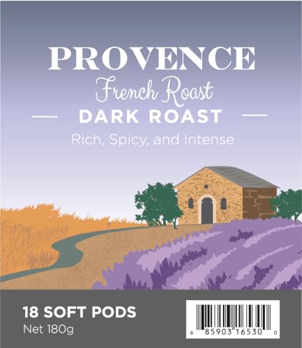 Wolfgang Puck Coffee, Provence French Roast Gram Coffee, 9.5 Gram Pods, 18 Count