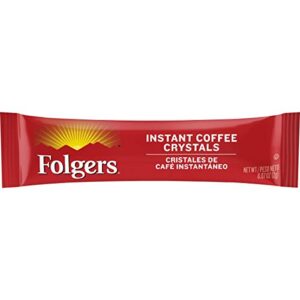 Folgers Classic Roast Instant Coffee Crystals, 7 Single Serve Packets (Pack of 12)