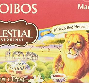 Celestial Seasonings Madagascar Vanilla Rooibos African Red Herbal Tea, 20 ct