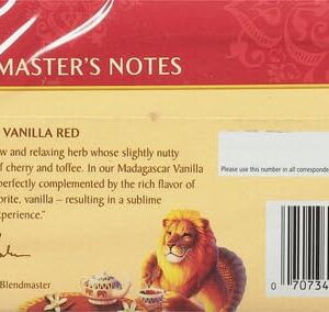 Celestial Seasonings Madagascar Vanilla Rooibos African Red Herbal Tea, 20 ct