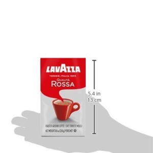 Lavazza Qualita Rossa Ground Coffee Blend, Medium Roast, 8.8-Ounce Bag