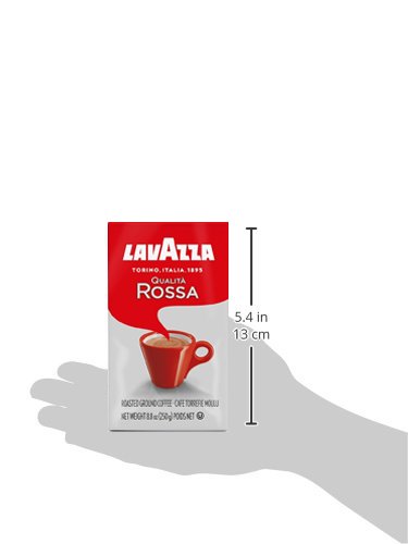 Lavazza Qualita Rossa Ground Coffee Blend, Medium Roast, 8.8-Ounce Bag