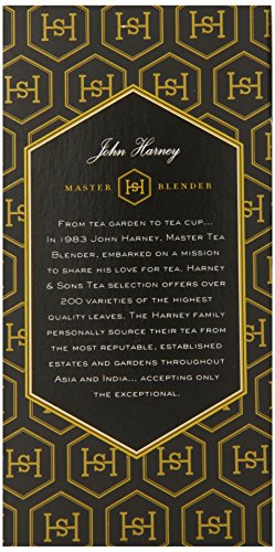 Harney & Sons Premium Black Tea, Tea Bags, Brown (30698), chai, 20.0 Count