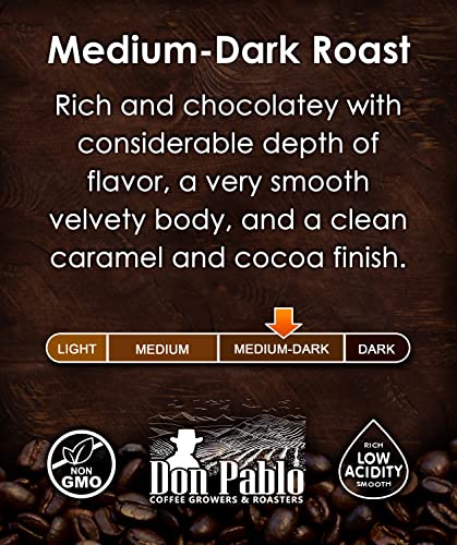 2LB Pablo's Pride Guatemala - Medium-Dark Roast - Whole Bean Arabica Coffee - Low Acidity - 2 Pound Bag