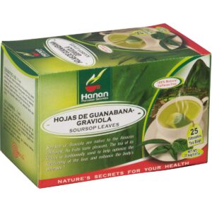 graviola tea 25 teabags of natural soursop leaves or hojas de guanabana from peru – herbal tea te guyabano