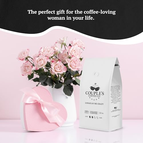 Couple's Coffee Ground Coffee | Jamaican Me Crazy Medium Roast Coffee Blend | Gourmet Flavored Coffee with Smooth Vanilla Caramel Flavors | Made with 100% Arabica Beans | 12oz bag brews about 34 cups