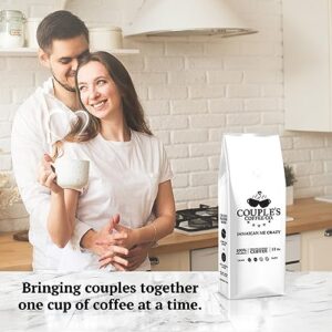 Couple's Coffee Ground Coffee | Jamaican Me Crazy Medium Roast Coffee Blend | Gourmet Flavored Coffee with Smooth Vanilla Caramel Flavors | Made with 100% Arabica Beans | 12oz bag brews about 34 cups