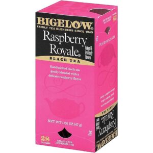 Bigelow 003401 Raspberry Black Tea, Raspberry, 0.34 lbs, 28/Box