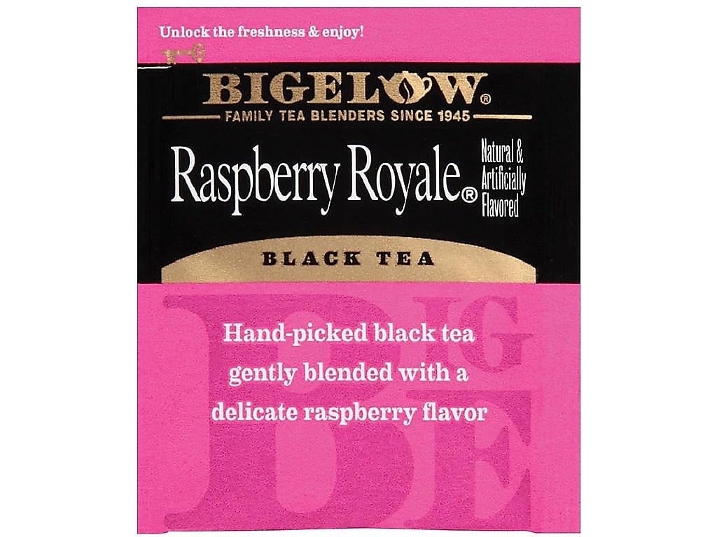 Bigelow 003401 Raspberry Black Tea, Raspberry, 0.34 lbs, 28/Box