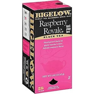 Bigelow 003401 Raspberry Black Tea, Raspberry, 0.34 lbs, 28/Box