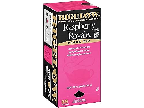 Bigelow 003401 Raspberry Black Tea, Raspberry, 0.34 lbs, 28/Box