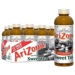 arizona premium brewed southern style sweet tea, 16 fl oz (pack of 12)