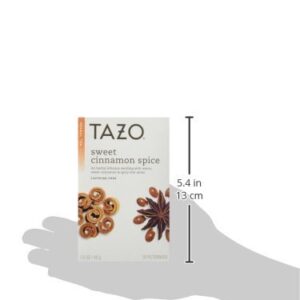Tazo Herbal Spiced Tea Bundle: 1 Organic Baked Cinnamon Apple, 1 Sweet Cinnamon Spice (2 Items)