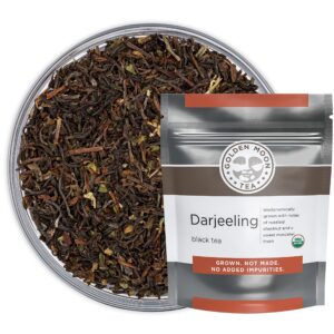 darjeeling tea - organic - loose leaf - bulk - non gmo - 96 servings, 8 oz