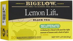 bigelow lemon lift decaffeinated black tea 20 ea