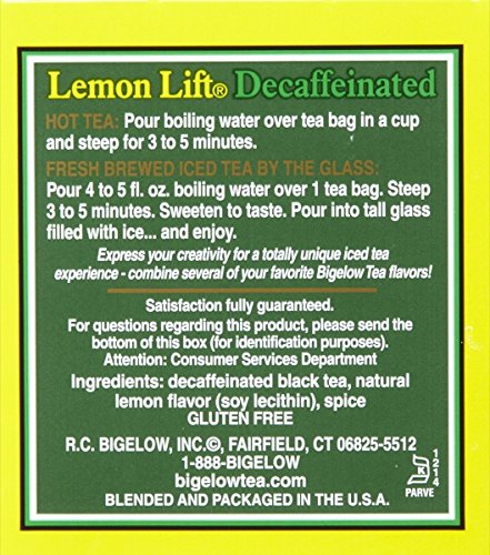 Bigelow Lemon Lift Decaffeinated Black Tea 20 ea