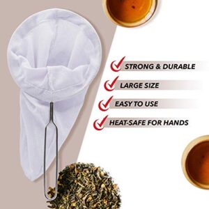 DDPREMIUM Traditional Thai Style Tea Filter Stainless Steel Size 5.5 Inches