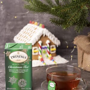 Twinings Christmas Tea and Winter Spice Tea Variety Pack - 1 Caffeinated Spiced Black Tea and 1 Caffeine-Free Spiced Camomile Herbal Tea, Bags Individually Wrapped, 20 Count (Pack of 2)