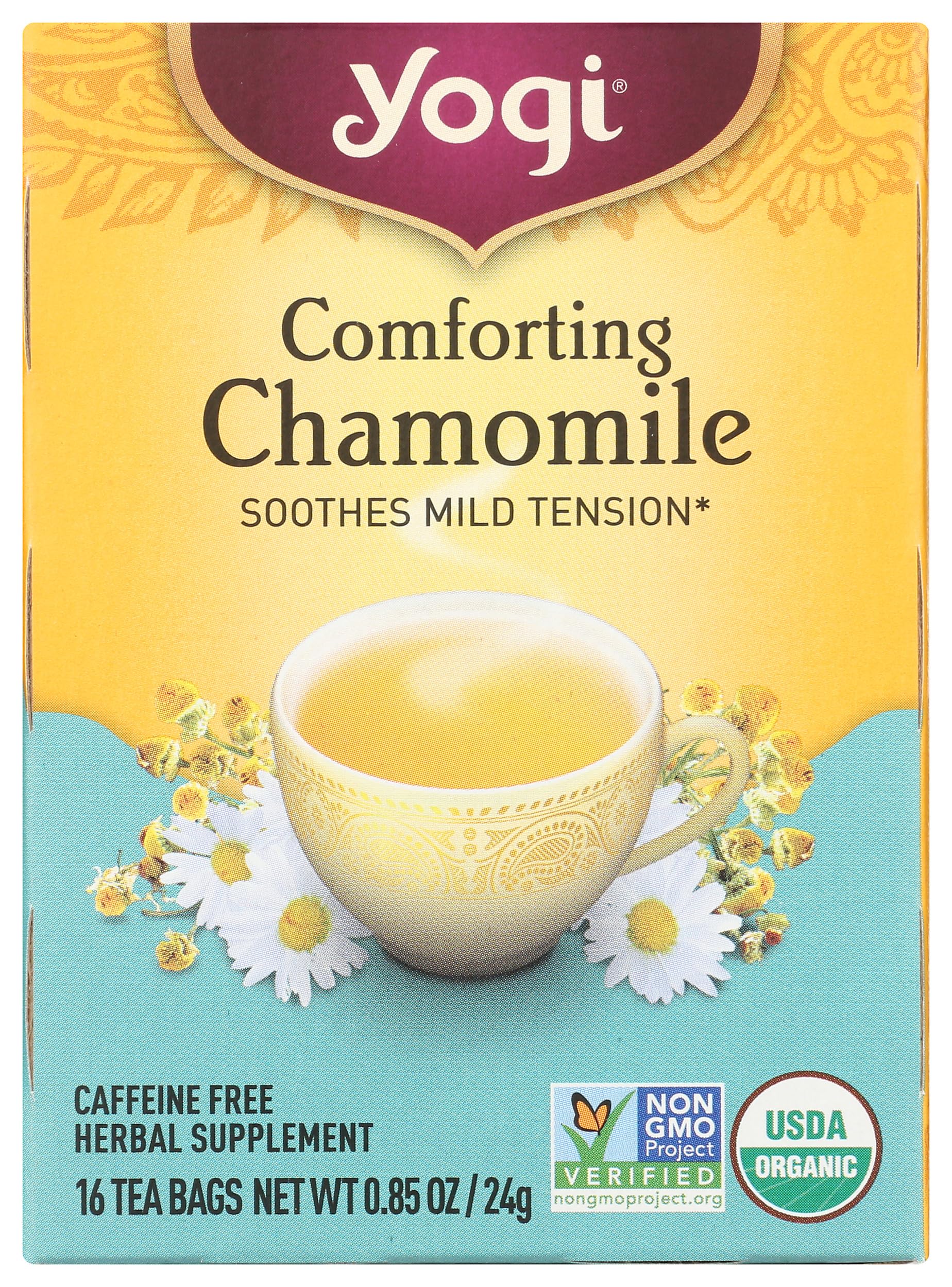 Yogi Tea, Chamomile, 16 Count, Packaging May Vary