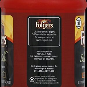 Folgers Black Silk Dark Roast Ground Coffee, 10.3 Ounces