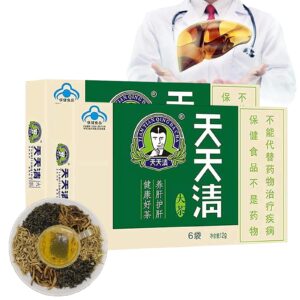 everyday nourishing liver tea - natural and additive-free tea for people with poor lifestyle habits,tian tian qing da cha tea. (2 box / 12 packs)