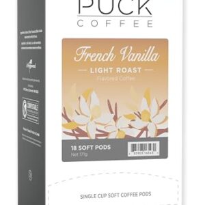 Wolfgang Puck Coffee, French Vanilla Coffee, 9.5 Gram Pods, 18 Count