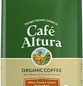 Cafe Altura Whole Bean Organic Coffee, Regular Roast (Packaging May Vary)