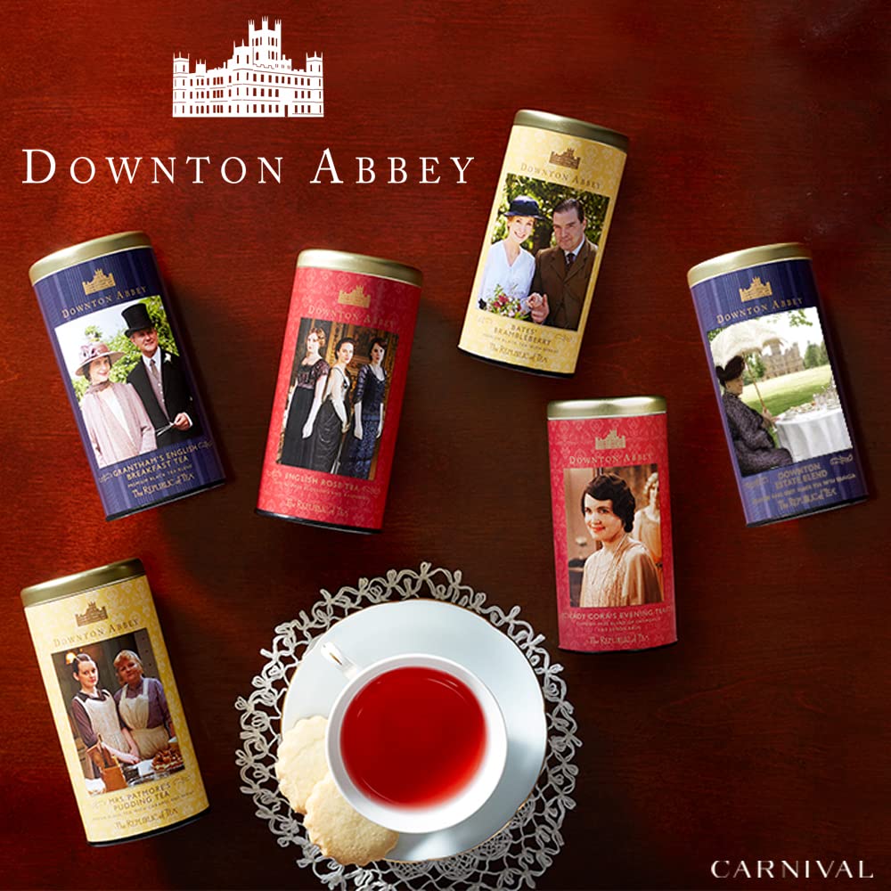 The Republic of Tea Downton Abbey Lady Cora's Evening Herbal Tea, 36 Tea Bags, Gourmet Chamomile Tea