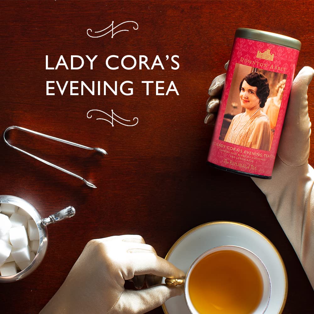 The Republic of Tea Downton Abbey Lady Cora's Evening Herbal Tea, 36 Tea Bags, Gourmet Chamomile Tea