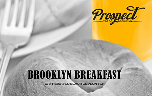 Prospect Tea Black Ceylon Tea Pods Compatible with K Cup Brewers Including 2.0, Brooklyn breakfast, 40 count