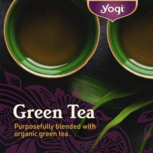 Yogi Tea Peach Bergamot Bright Day Tea - 16 Tea Bags per Pack (4 Packs) - Organic Tea to Support Energy & Positivity - Includes Oolong Tea Leaf, White Hibiscus Flower, Rose Hips & More