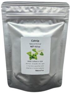catnip - dried nepeta cataria loose leaf/buds by nature tea (4 oz)