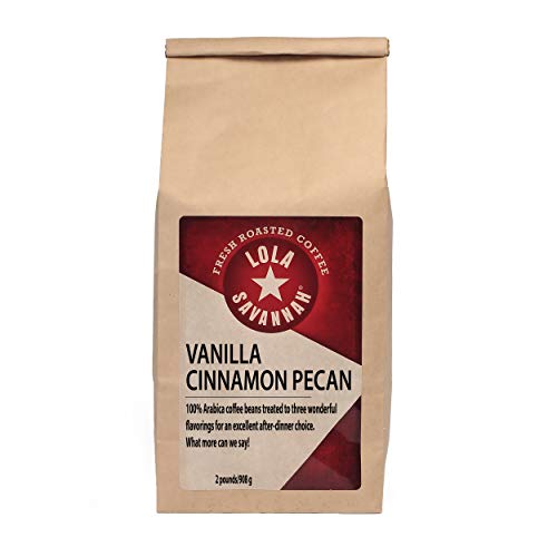 Lola Savannah Vanilla Cinnamon Pecan Whole Bean Caffeinated Coffee, 2lb