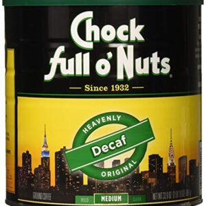 Chock Full O Nuts Decaffeinated Coffee, 33.9 Ounce