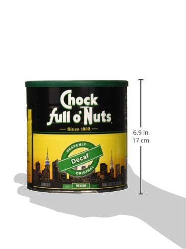 Chock Full O Nuts Decaffeinated Coffee, 33.9 Ounce